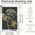 Miniatyrbillede 6 af 9: Bomclap blomstermønster diamantmaleri - fuld boremaskine DIY sæt 30x40 cm vægdekoration