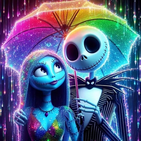Bomclap Skull Tem Diamond Maleri - Edgy 5D Krystal Art 35x35 cm DIY