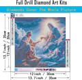Miniatyrbild 3 av 7: Bomclap Kristus Diamantmålning Full Drill Religiös Konst - Trosinspirerande DIY 35x35 cm