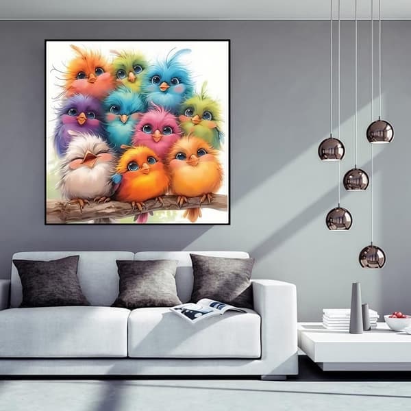 Bomclap Character Design Diamond Art - Personlig Konst Full Borr 35x35 cm