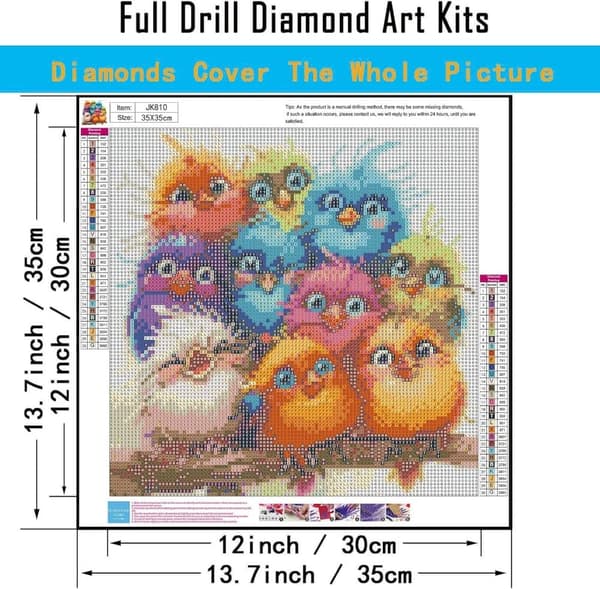 Bomclap Character Design Diamond Art - Henkilökohtainen taide täysi pora 35x35 cm