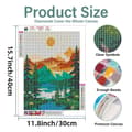 Miniatyrbillede 5 af 7: Bomclap Landskab 5D Diamantsæt Voksne Begyndere – DIY Gem Art Full Drill Diamond Dots! Kristallcraft – Hemmawall Indretningsgave 30,5x40,5cm
