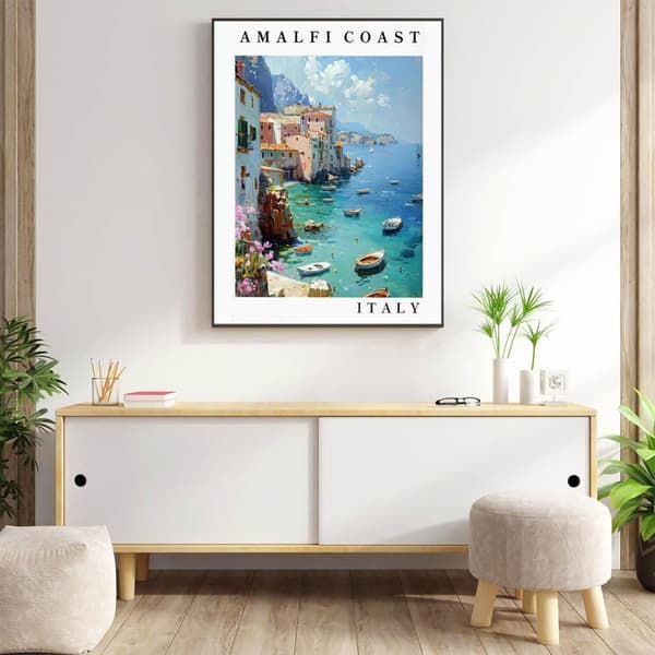 Bomclap Coast 5D Diamond Kit Voksne Begyndere – DIY Full Drill Diamond Dots! Kristallcraft – Hemmawall Indretningsgave 30x40cm