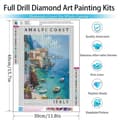Miniatyrbillede 4 af 7: Bomclap Coast 5D Diamond Kit Voksne Begyndere – DIY Full Drill Diamond Dots! Kristallcraft – Hemmawall Indretningsgave 30x40cm