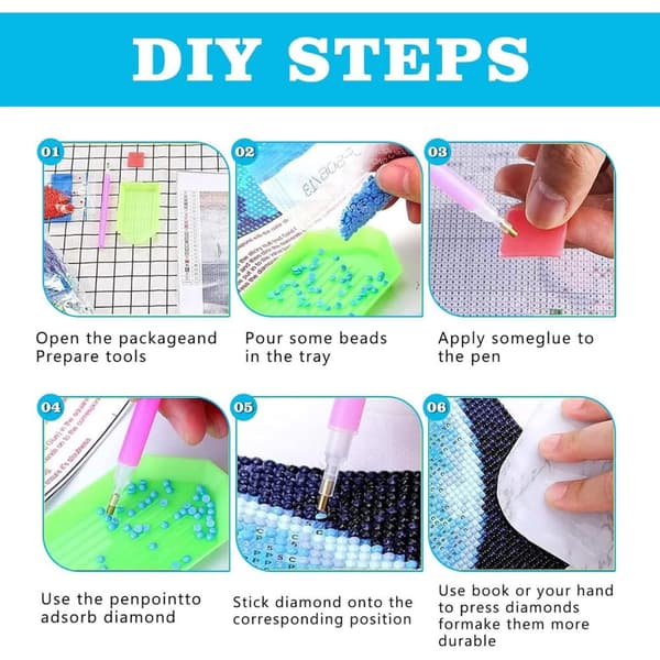 Bomclap Coast 5D Diamond Kit Voksne Begyndere – DIY Full Drill Diamond Dots! Kristallcraft – Hemmawall Indretningsgave 30x40cm