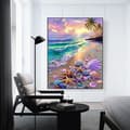 Miniatyrbillede 4 af 7: Bomclap Periwinkle Colony Diamond Puzzle - Kystinspireret Fuld Drill Art 30x40 cm