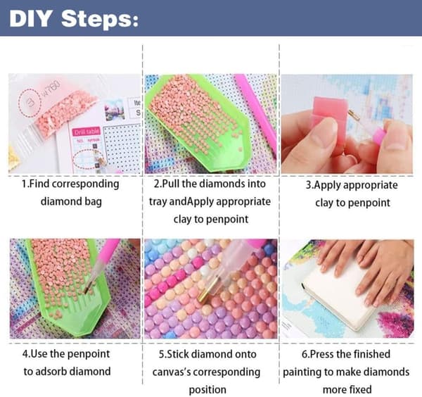 Bomclap Floral Pig Diamond Art - 5D Fuld Drill Daisy Design 30x40 cm Hobby Projekt