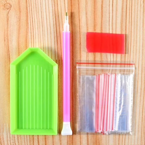 Bomclap timanttimaalaus – Taikapuu värikkäillä perhosilla ja hohtavilla valoilla DIY 5D timanttimaalaus aikuisille ja aloittelijoille, 30x40cm
