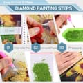 Miniatyrbillede 5 af 6: Bomclap Diamond Painting – Magiske lilla sommerfugle blandt blomster DIY 5D diamantmaleri for voksne og begyndere, 30x40cm