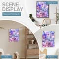 Miniatyrbillede 2 af 6: Bomclap Diamond Painting – Magiske lilla sommerfugle blandt blomster DIY 5D diamantmaleri for voksne og begyndere, 30x40cm
