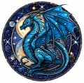 Miniatyrbillede 1 af 6: Bomclap Dragon Window Diamond Painting - Farvet glasteknik med fuld boremaskine 35x35 cm
