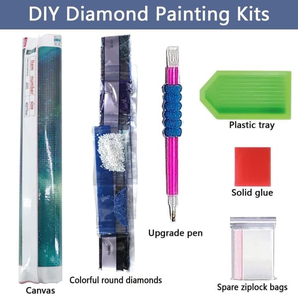 Bomclap Sjösköldpaddemotiv Diamantkonst - Full Drill Teknik för Nybörjare 35x35 cm