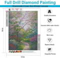 Miniatyrbillede 4 af 7: Bomclap Landscape 5D DIY Diamond Kit – Fuld Drill Diamond Dots! Ædelstenskunst til gave, rulledekoration og afslapning