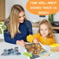 Miniatyrbillede 4 af 7: Bomclap Diamond Painting – Smuk Golden Retriever familie i meget let DIY 5D diamantmaleri for voksne og begyndere, 30x40cm