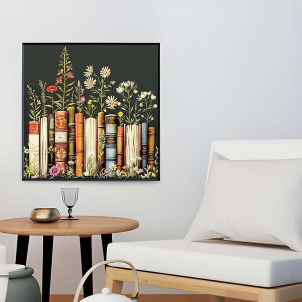 Bomclap 5D timanttimaalaus aikuisille aloittelijoille - krysanteemi täysi pora DIY timanttitaidesarja kodin sisustus seinäkoriste 35x35 cm