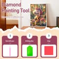 Miniatyrbillede 5 af 7: Bomclap Diamond Painting – Sød Enhjørning med Guitar i Magisk Skov DIY 5D Diamantmaleri for Voksne og Begyndere, 30x40cm