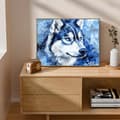 Miniatyrbillede 3 af 7: Bomclap Diamantmaleri – Blå - Styled Siberian Husky DIY 5D Diamantmaleri for voksne og begyndere, 30x40cm