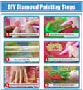 Miniatyrbild 5 av 5: Bomclap Diamond Painting – Blå Kolibrier och Violetter Blommor DIY 5D Diamantmålning för Vuxna & Nybörjare, 30x40cm