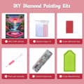 Pikkukuva 6 / 6: Bomclap Diamond Painting – Romanttinen rannikkojärvi auringonlaskun aikaan järven sydämellä DIY 5D timanttimaalaus aikuisille, 30x40cm