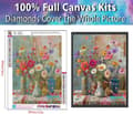 Miniatyrbild 3 av 6: Bomclap Diamond Painting – Färgsprakande Blomsterarrangemang i Dekorativa Krukker DIY 5D Diamantmålning för Vuxna & Nybörjare, 30x40cm