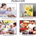 Miniatyrbillede 7 af 7: Bomclap Blomster 5D Diamantmålning Kit – Full Drill! Kristall Gem Arts til Vægdecor & Bryllupsgave DIY Paint by Numbers for Voksne Beginner
