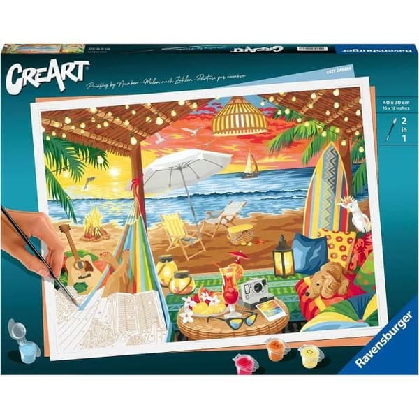 CreArt 30x40 cm - Mysig Cabana - Serie B Artikelnummer - 00020276 - Ålder 12