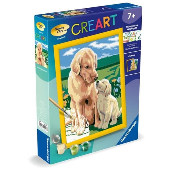 CreArt Kids 18x24cm Mors kærlighed, Mal efter nummer-sæt, Kunstnummer, Alder 7+, 25827, Ravensburger
