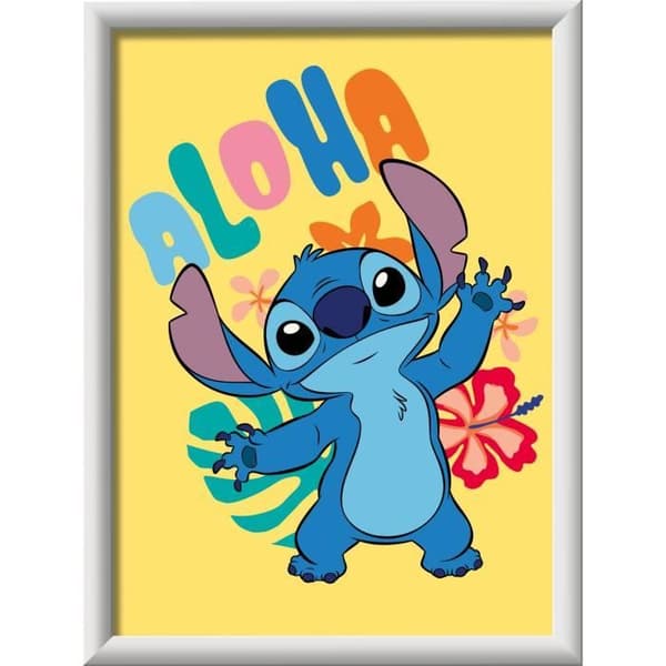 CreArt Kids 18x24cm Stitch, Mal efter tal-sæt, Kunstnummer, Alder 7+, 25844, Ravensburger