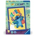 Miniatyrbillede 1 af 6: CreArt Kids 18x24cm Stitch, Mal efter tal-sæt, Kunstnummer, Alder 7+, 25844, Ravensburger