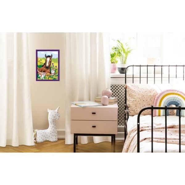 CreArt Kids 18x24cm Häst och Kattungar, Målarset med siffror, Konstnummer, Ålder 7+, 25840, Ravensburger