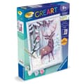 Miniatyrbillede 5 af 5: CreArt Kids 18x24cm Romantisk Hjort, Malesæt efter Tal, Kunstnummer, Alder 9+, 25831, Ravensburger