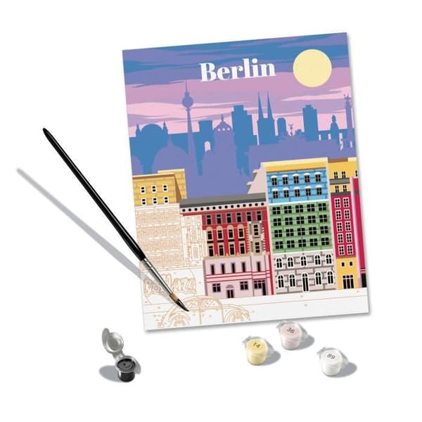 CreArt 24x30 cm Berlin, Voksen, Mal efter tal, 25521, Ravensburger