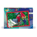 Pikkukuva 1 / 6: CreArt Kids 31x21cm Papukaijat, Maalaa numeroiden mukaan -setti, Ikä 7+, 25854, Ravensburger