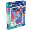 Miniatyrbillede 4 af 4: CreArt Kids 18x24cm Funklende Pegasus, Malesæt efter tal, Kunstnumre, Alder 7+, 25830, Ravensburger