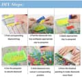 Miniatyrbillede 6 af 6: Bomclap Diamantmaleri – DIY 5D Diamantmaleri, 30x40cm, Farverige papegøjer mellem blomster