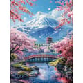 Miniatyrbillede 2 af 6: Bomclap Diamantmaleri – DIY 5D Diamantmaleri, 30x40cm, Japansk Pramfru og Kirsebærknopper
