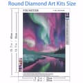 Miniatyrbillede 4 af 7: Bomclap Aurora Diamond Art Kit Voksne – Borealis Full Drill Diamond Dots! Rundt 5D diamantmaleri, ædelstenskunst – DIY håndværk