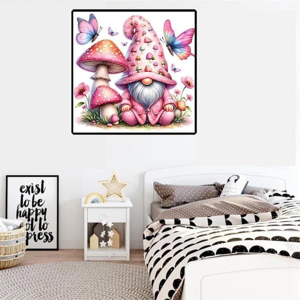 bomclap julemand diamantmaleri begynder - 5d sommerfugl DIY sæt 30x30 cm kunsthåndværk vægdekoration gave