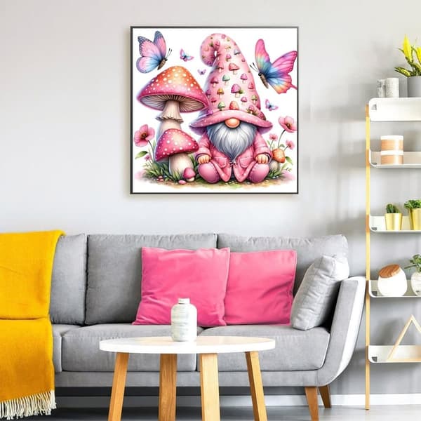 bomclap julemand diamantmaleri begynder - 5d sommerfugl DIY sæt 30x30 cm kunsthåndværk vægdekoration gave