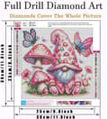 Miniatyrbillede 5 af 7: bomclap julemand diamantmaleri begynder - 5d sommerfugl DIY sæt 30x30 cm kunsthåndværk vægdekoration gave