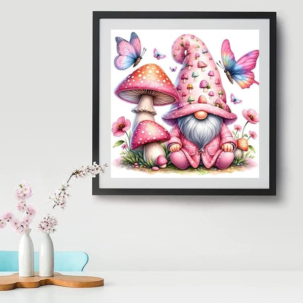 bomclap julemand diamantmaleri begynder - 5d sommerfugl DIY sæt 30x30 cm kunsthåndværk vægdekoration gave