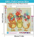 Pikkukuva 4 / 8: Bomclap Santa Diamond Painting Aloittelija - 5D perhonen DIY-sarja 30x30 cm käsityötaide seinäkoriste lahja