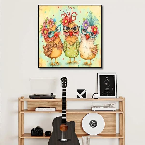 Bomclap Santa Diamond Painting Aloittelija - 5D perhonen DIY-sarja 30x30 cm käsityötaide seinäkoriste lahja