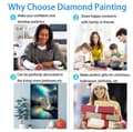 Miniatyrbillede 5 af 7: Bomclap Moon Tree Diamond Art Kit Voksne – Rund fuld bore diamantmaleri! Ædelstenskunst – DIY 5D Diamant Prikker, Rulle Dekoration