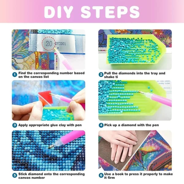 Bomclap Diamond Painting – DIY 5D Diamantmålning, 30x40cm, Magisk Vattenfall och Färgsprakande Skog