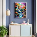 Miniatyrbild 1 av 6: Bomclap Diamond Painting – DIY 5D Diamantmålning, 30x40cm, Magisk Vattenfall och Färgsprakande Skog