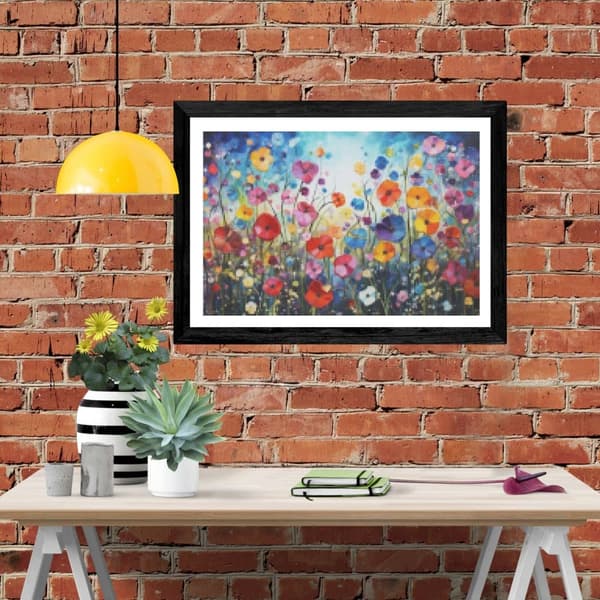 Bomclap timanttimaalaus – DIY 5D timanttimaalaus, 30x40cm, värikäs kukkapelto