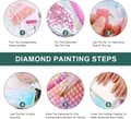 Miniatyrbild 7 av 9: Bomclap Måne Diamantmålning Nybörjare - 5D Månsken Landskap DIY Kit 30x40 cm Naturskön Väggkonst