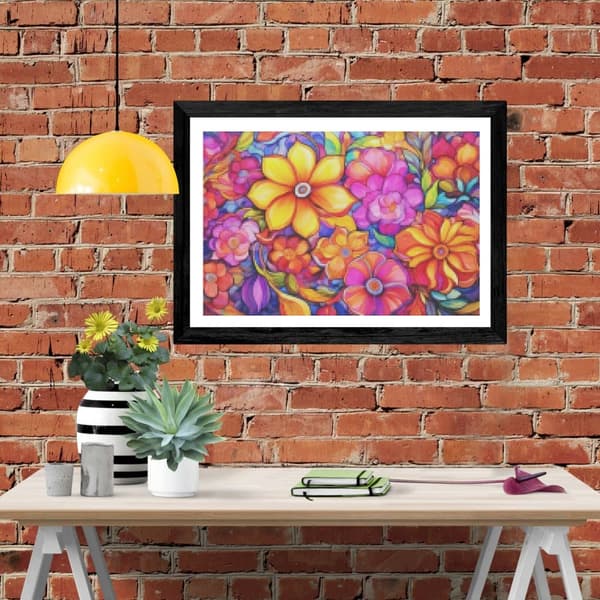 Bomclap Timanttimaalaus – DIY 5D Timanttimaalaus, 30x40cm, Värikkäät Kukat Kokoelma