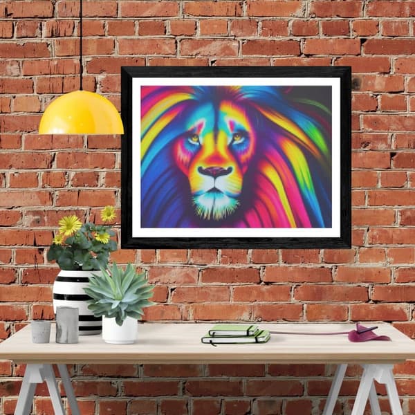 Bomclap Diamond Painting – DIY 5D Diamantmålning, 30x40cm, Färgstark Löwe
